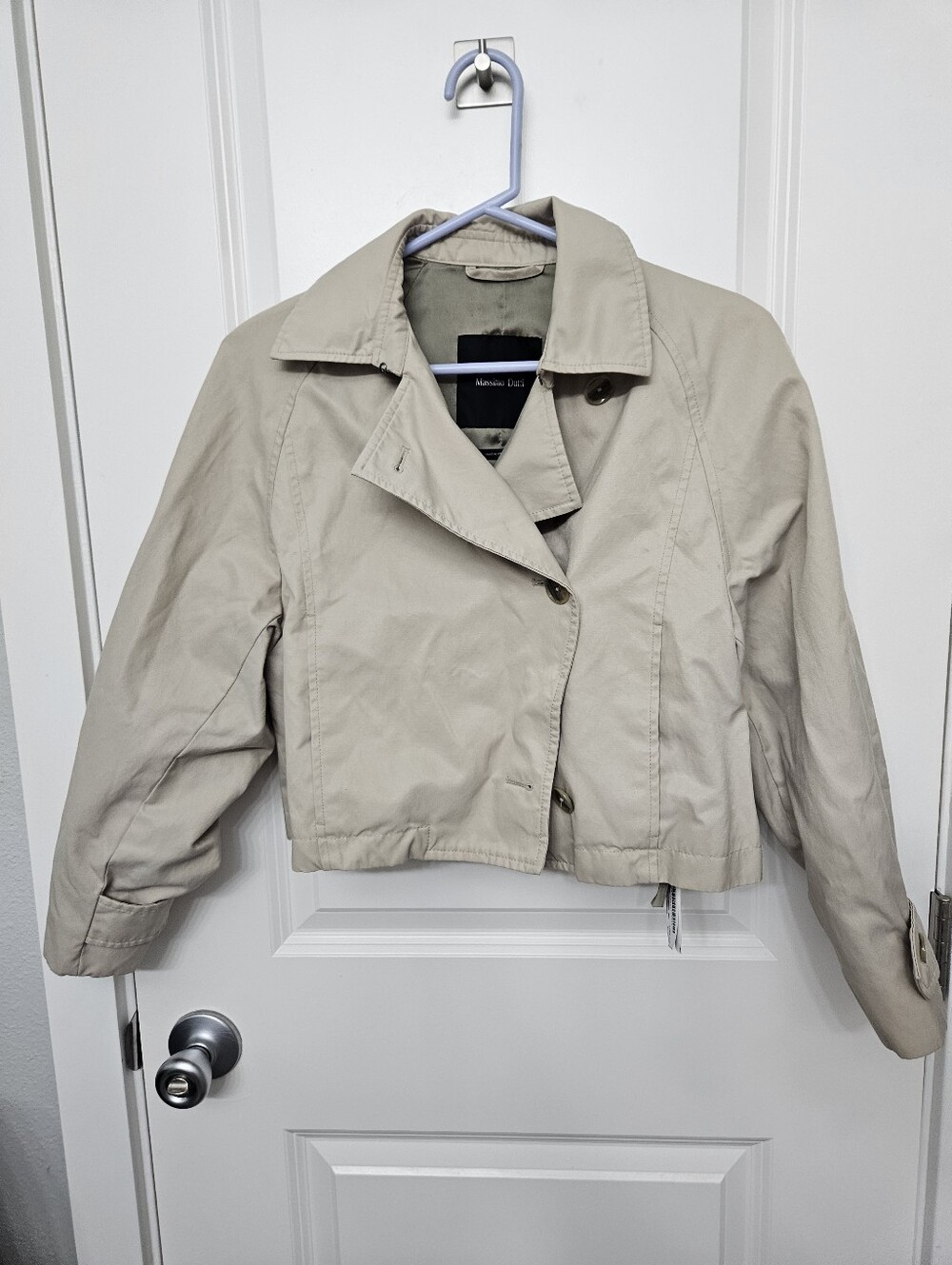 Massimo Dutti Women’s Cropped Trench Jacket - Xs